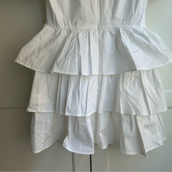 Zara ruffled poplin dress NWOT - Picture 9 of 10